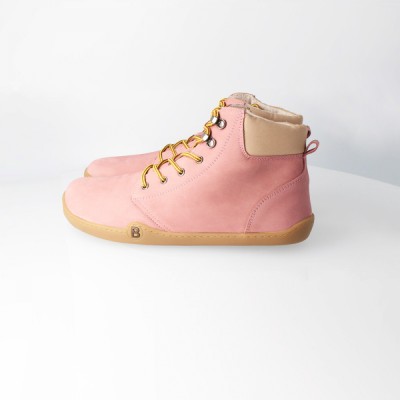 bLIFESTYLE streetStyle Nubuk rose vlies – Barfußschuhe für Damen & Herren