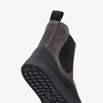 Groundies Sienna Women grey/black – Barfußschuhe für Damen