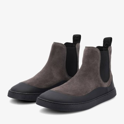 Groundies Sienna Women grey/black – Barfußschuhe für Damen