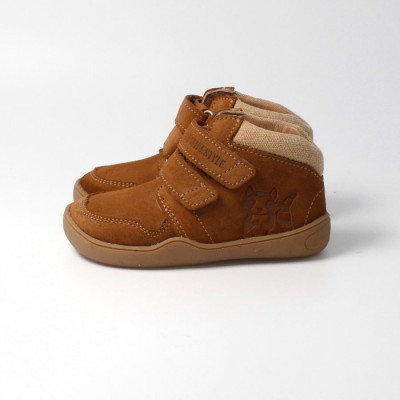 bLIFESTYLE waschbärSTYLE VELOURS haselnuss – Barfußschuhe für Kinder