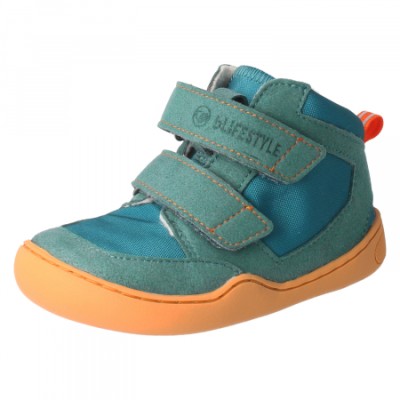 bLIFESTYLE LUCHS vlies petrol – Barfußschuhe für Kinder
