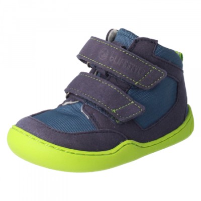bLIFESTYLE LUCHS vlies marine – Barfußschuhe für Kinder, Farbe: navy