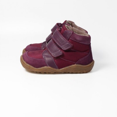 bLIFESTYLE BIBER TEX vlies pflaume – Barfußschuhe für Kinder