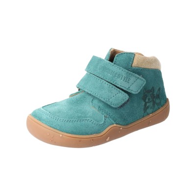 bLIFESTYLE waschbärSTYLE VELOURS petrol – Barfußschuhe für Kinder