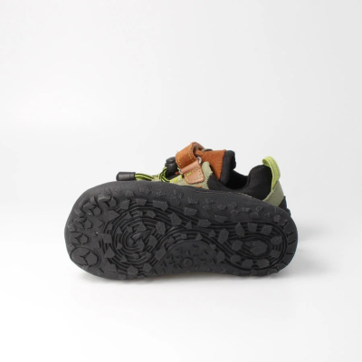 bLIFESTYLE steinbockSTYLE TEX moosgrün – Barfußschuhe für Kinder