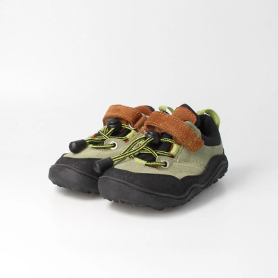 bLIFESTYLE steinbockSTYLE TEX moosgrün – Barfußschuhe für Kinder