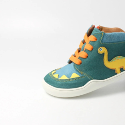 bLIFESTYLE kodiakbärSTYLE brachio – Barfußschuhe für Kinder, Farbe: petrol