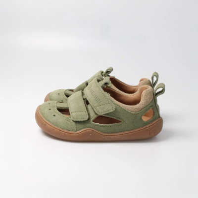 bLIFESTYLE kammmolchSTYLE moosgrün – Barfußschuhe für Kinder