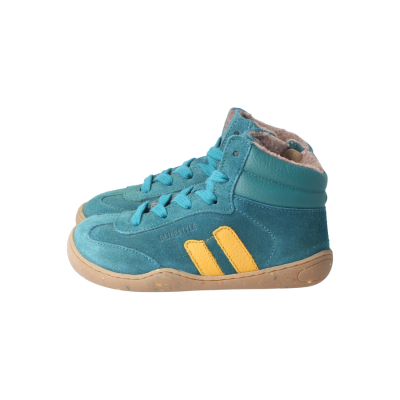 bLIFESTYLE wildbienenSTYLE VEL vlies petrol – Barfußschuhe für Kinder