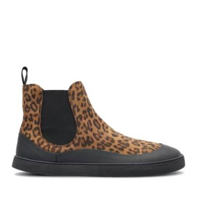Groundies Sienna Women leo/black – Barfußschuhe für Damen