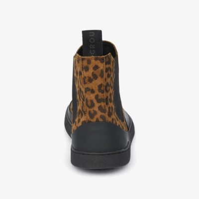Groundies Sienna Women leo/black – Barfußschuhe für Damen