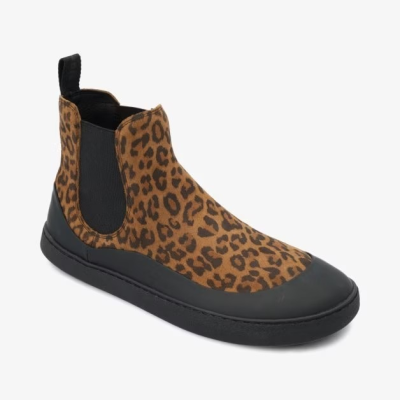 Groundies Sienna Women leo/black – Barfußschuhe für Damen