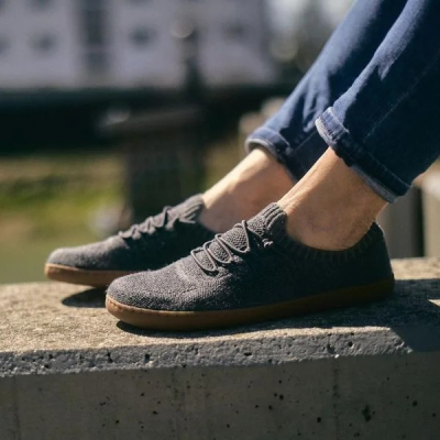 Doghammer Terrar Knit grey melange – Barfußschuhe für Damen & Herren