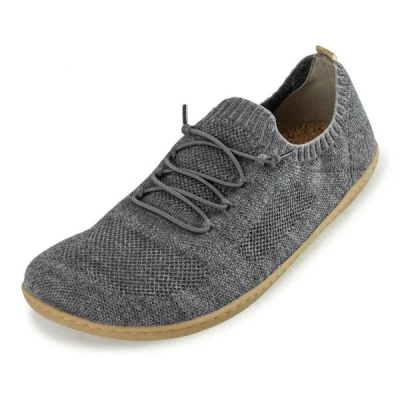 Doghammer Terrar Knit grey melange – Barfußschuhe für Damen & Herren