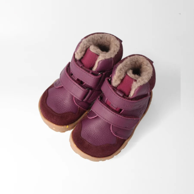 bLIFESTYLE gibbonSTYLE NAP TEX pflaume – Barfußschuhe für Kinder