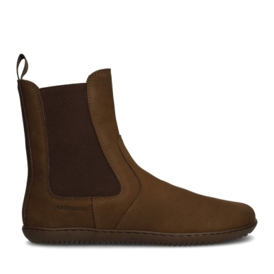 Groundies Camden Women Chocolate – Barfußschuhe für Damen, Farbe: darkbrown