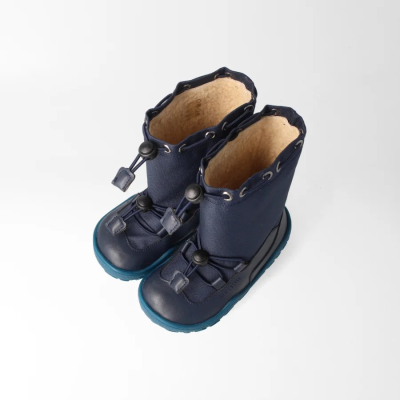 bLIFESTYLE lippenbärSTYLE TEX marine – Barfußschuhe für Kinder