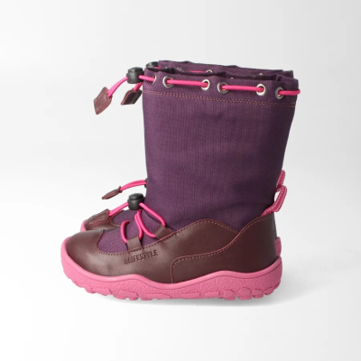 bLIFESTYLE lippenbärSTYLE TEX pflaume – Barfußschuhe für Kinder