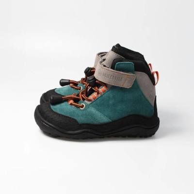 bLIFESTYLE steinbockSTYLE TEX petrol – Barfußschuhe für Kinder