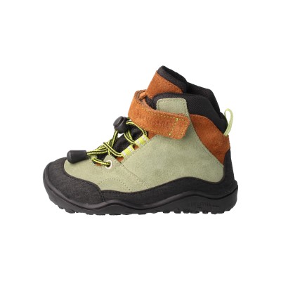 bLIFESTYLE steinbockSTYLE TEX moosgrün – Barfußschuhe für Kinder