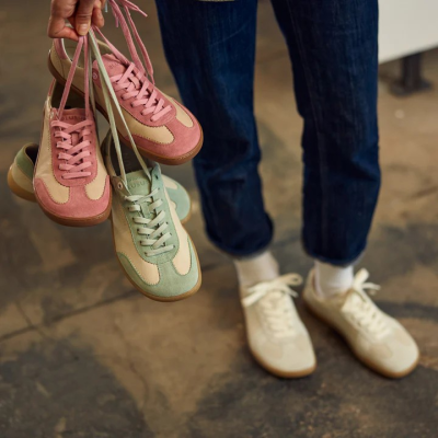 BLUSUN BLSN-220W Light Beige/Pink – Barfußschuhe für Damen & Herren, Farbe: light beig/pink