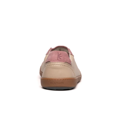BLUSUN BLSN-220W Light Beige/Pink – Barfußschuhe für Damen & Herren, Farbe: light beig/pink
