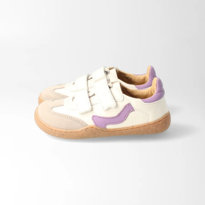 bLIFESTYLE wildbieneSTYLE NAP lavendel – Barfußschuhe für Kinder, Farbe: weiß/lavendel