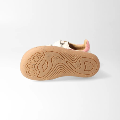 bLIFESTYLE wildbieneSTYLE NAP wolkenrosa – Barfußschuhe für Kinder, Farbe: weiss/rosa