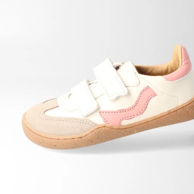 bLIFESTYLE wildbieneSTYLE NAP wolkenrosa – Barfußschuhe für Kinder, Farbe: weiss/rosa