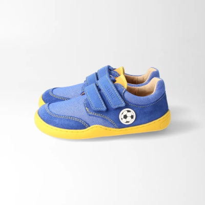 bLIFESTYLE eidechseSTYLE Fußball – Barfußschuhe für Kinder, Farbe: navy