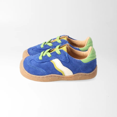 bLIFESTYLE wildbieneSTYLE BABY VEL Seeblau – Barfußschuhe für Kinder, Farbe: meerblau