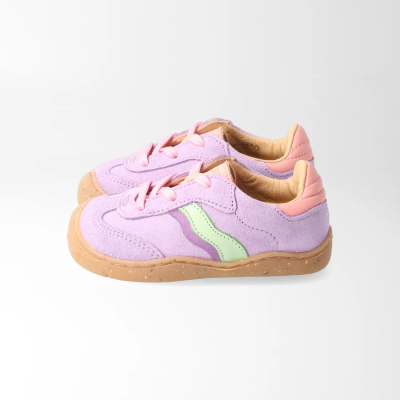 bLIFESTYLE wildbieneSTYLE BABY VEL Lavendel – Barfußschuhe für Kinder