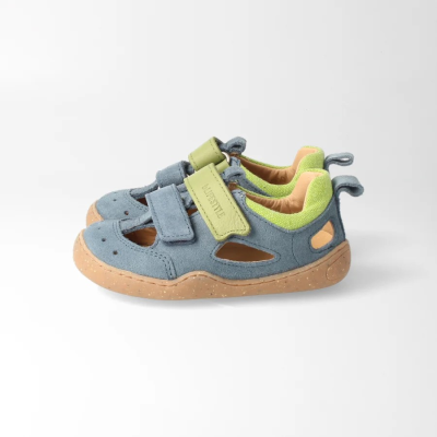bLIFESTYLE kammmolchSTYLE meerblau – Barfußschuhe für Kinder