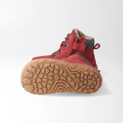bLIFESTYLE schwarzbärSTYLE TEX bordeaux – Barfußschuhe für Kinder