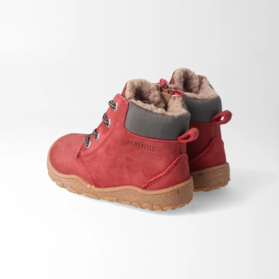 bLIFESTYLE schwarzbärSTYLE TEX bordeaux – Barfußschuhe für Kinder